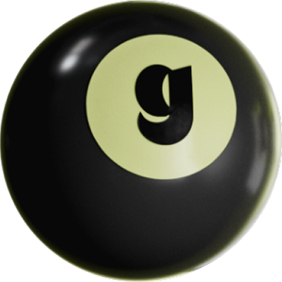 GOLD branded 8-ball